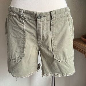 Vintage Y2K‎ Lucky Brand Dungarees Cutoff Utility Shorts 100% Cotton Size 2